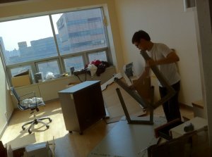 첫 번째 사무실에 입주하던 날